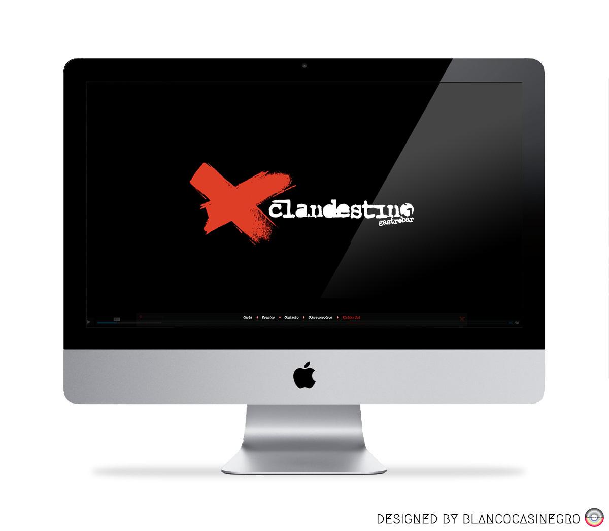 Clandestino || Creación de página web para restaurante en León