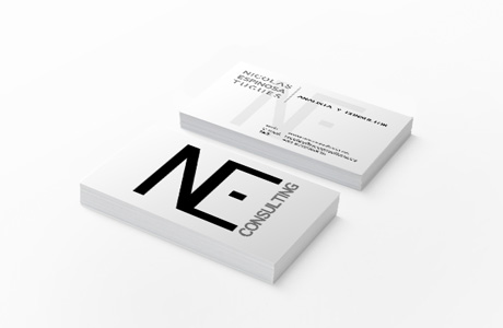 Diseño de tarjetas de visita de neconsulting