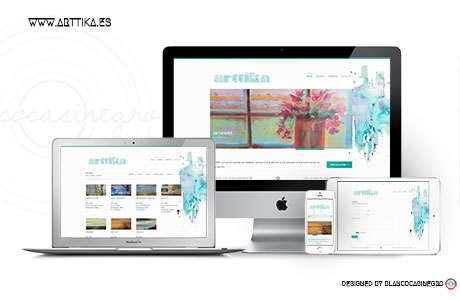 Diseo de website para pintora artstica