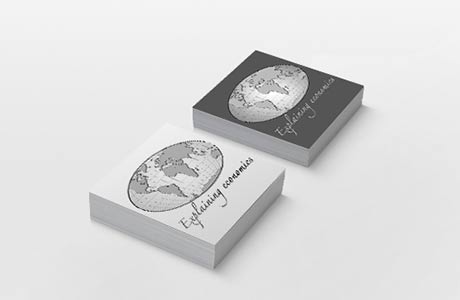 Tarjetas de visita de economia