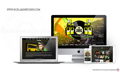 music producer web design