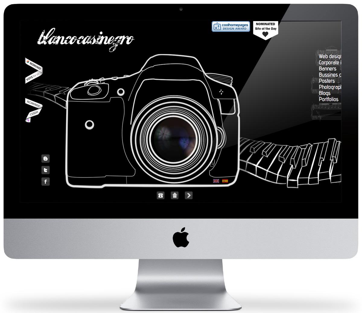 Blancocasinegro || Primer website de blancocasinegro