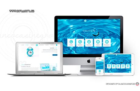 landing page para medidor de consumo del agua